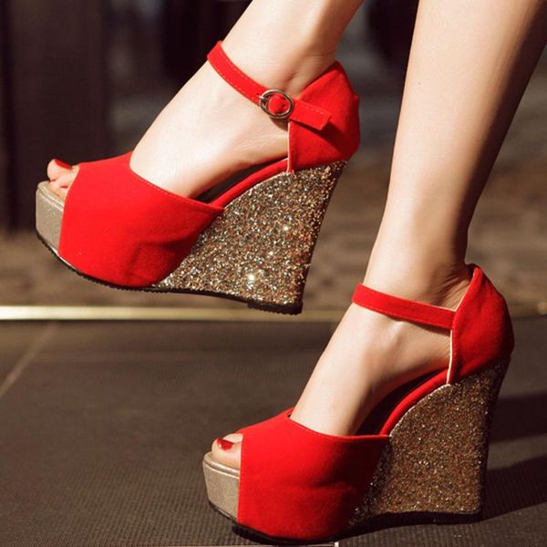 dress shoes sarairis big size 43 elegant high heels bling party wedding comfortable summer wedges sandals women, Black
dress shoes sarairis big size 43 elegant high heels bling party wedding comfortable summer wedges sandals women, Black