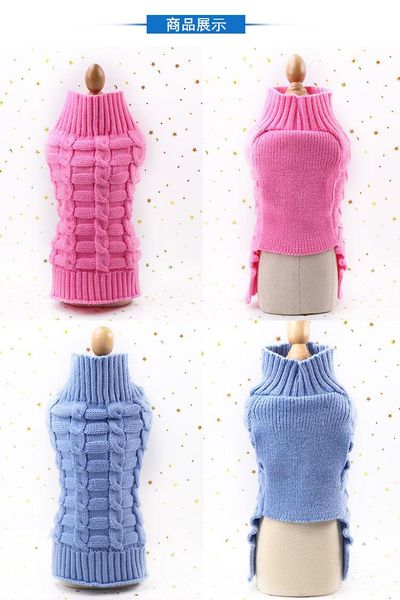 dog apparel sweaters cashmere twisted rope winter coat outfit for small pet costumes clothes supplies
dog apparel sweaters cashmere twisted rope winter coat outfit for small pet costumes clothes supplies