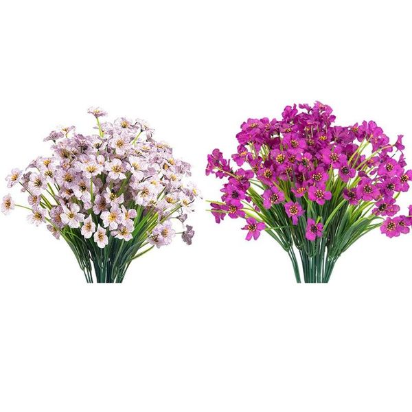 decorative flowers & wreaths 30 pcs artificial flower plastic plant garden porch window box decoration,purple white
decorative flowers & wreaths 30 pcs artificial flower plastic plant garden porch window box decoration,purple white