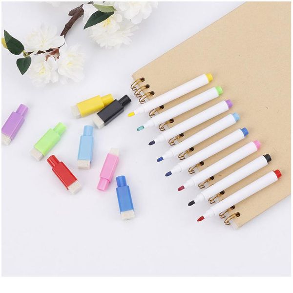 8pc/lot magnetic colorful whiteboard pen black white board markers built in eraser school supply children's graffiti dra jlluog
8pc/lot magnetic colorful whiteboard pen black white board markers built in eraser school supply children's graffiti dra jlluog