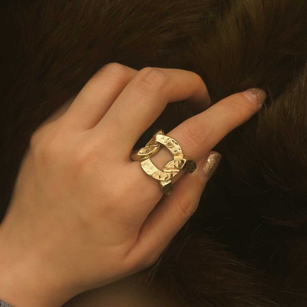 jewelry personality pockmarked square hand ornament female exaggerated hollow out chain geometric ring, Silver
jewelry personality pockmarked square hand ornament female exaggerated hollow out chain geometric ring, Silver