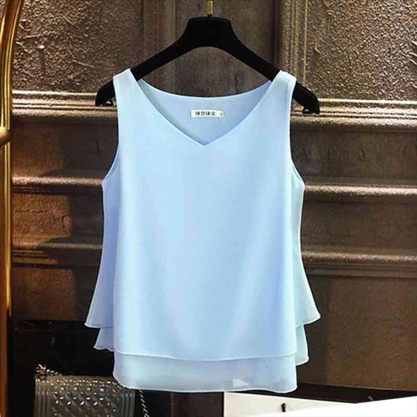 summer sleeveless chiffon shirt solid v-neck casual blouse plus size 5xl loose female fashion brand womens blous, White
summer sleeveless chiffon shirt solid v-neck casual blouse plus size 5xl loose female fashion brand womens blous, White