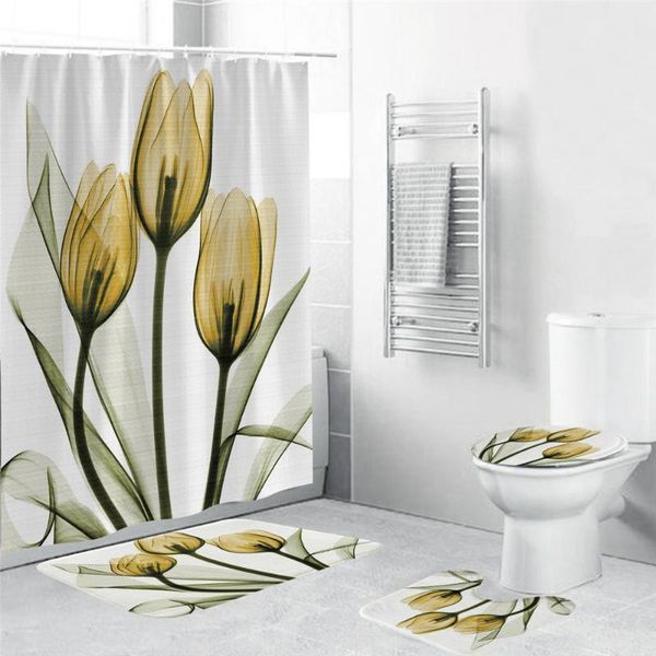shower curtains colorful tulip flowers curtain sets with non-slip rugs toilet lid cover and bath mat waterproof bathroom set
shower curtains colorful tulip flowers curtain sets with non-slip rugs toilet lid cover and bath mat waterproof bathroom set