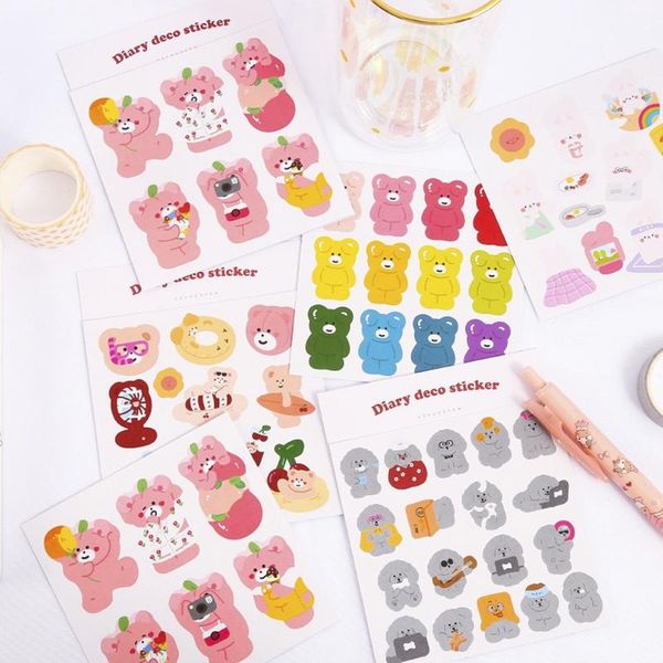 gift wrap 9patterns cute cartoon bear flat stickers scrapbooking material junk journal decoration stationery small animal sticker set
gift wrap 9patterns cute cartoon bear flat stickers scrapbooking material junk journal decoration stationery small animal sticker set