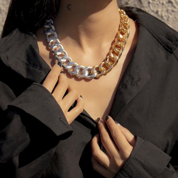 chains 2021 women's cuban collar necklace punk thick chain aluminum wedding jewelry accessories, Silver
chains 2021 women's cuban collar necklace punk thick chain aluminum wedding jewelry accessories, Silver