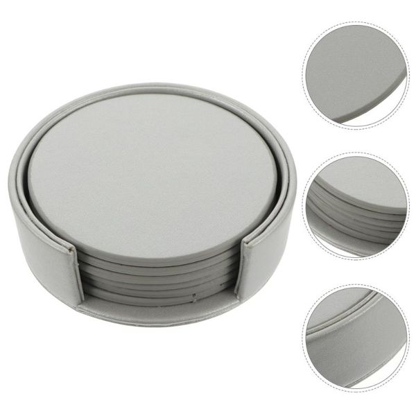 mats & pads 1 set of leather cup trays cushions anti-scalding coasters (silver)
mats & pads 1 set of leather cup trays cushions anti-scalding coasters (silver)