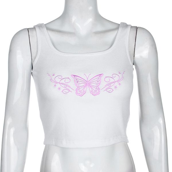 butterfly embroidery female t-shirt sleeveless summer 2021 casual white wild tee streetwear women party outfits
butterfly embroidery female t-shirt sleeveless summer 2021 casual white wild tee streetwear women party outfits