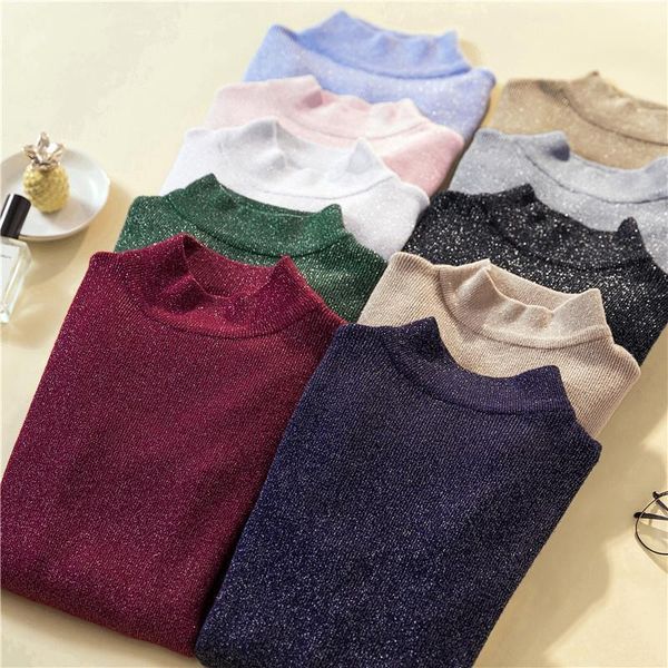 2021 new women spring autumn long sleeve turtleneck pullover sweater female casual slim fashion bright silk jumpers knitted l496av3b, White;black
2021 new women spring autumn long sleeve turtleneck pullover sweater female casual slim fashion bright silk jumpers knitted l496av3b, White;black