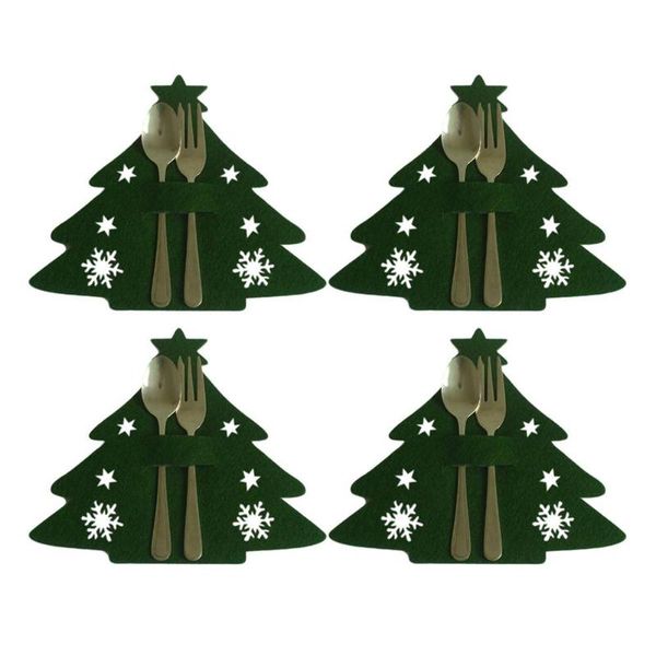 mats & pads 4pcs christmas tree shape knife fork cutlery bag exquisite hollow pattern tableware holder xmas year table decorations
mats & pads 4pcs christmas tree shape knife fork cutlery bag exquisite hollow pattern tableware holder xmas year table decorations