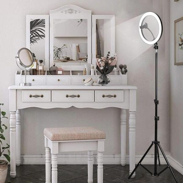 led ring light video light lamp ring fill universal portable w/tripod lighting stand dimmable three-speed p sudio
led ring light video light lamp ring fill universal portable w/tripod lighting stand dimmable three-speed p sudio