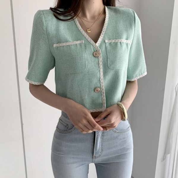 women's jackets summer chic korean sweet short sleeve tweed jacket coat women casual chaqueta mujer fashion elegant streetwear outwear, Black;brown
women's jackets summer chic korean sweet short sleeve tweed jacket coat women casual chaqueta mujer fashion elegant streetwear outwear, Black;brown