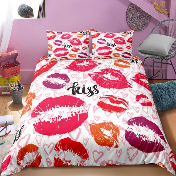 heart kiss love bedding pink rouge red lips duvet cover wedding decor bed comforter cover sets double hand drawn bedspread
heart kiss love bedding pink rouge red lips duvet cover wedding decor bed comforter cover sets double hand drawn bedspread