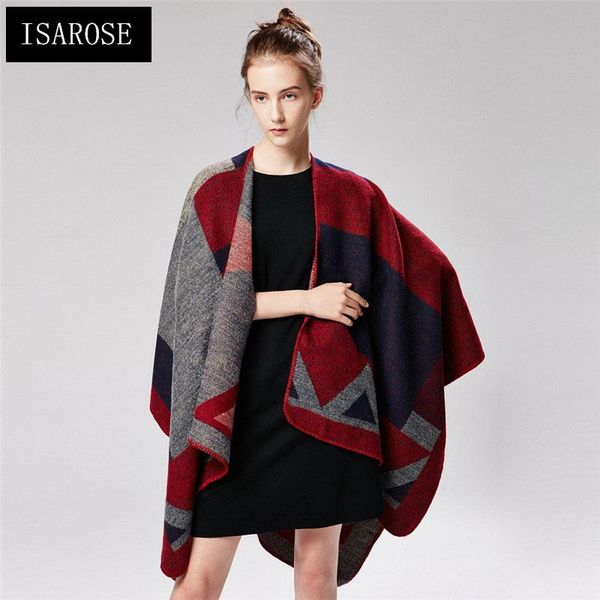 scarves isarose british style poncho coats women geometric hemming two sides knitted cape cardigan female birthday christmas gift, Blue;gray
scarves isarose british style poncho coats women geometric hemming two sides knitted cape cardigan female birthday christmas gift, Blue;gray