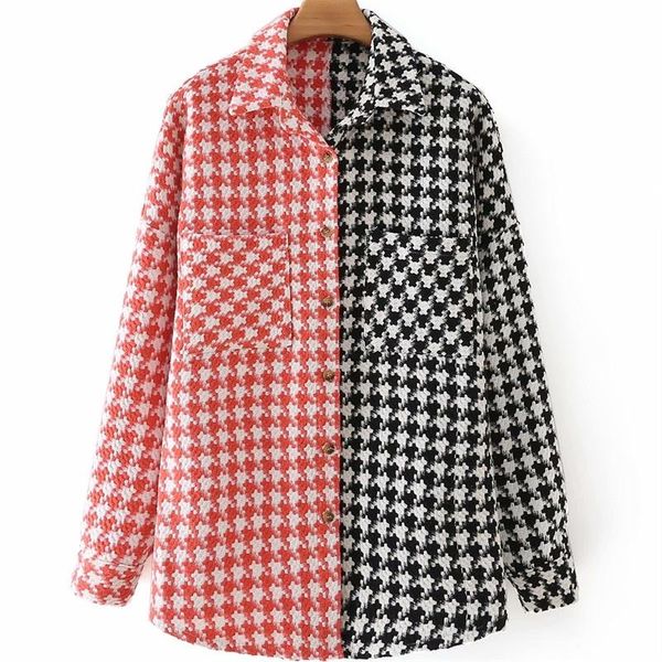 women's jackets mesttraf women 2021 fashion single breasted splicing plaid shirt jacket pocket accessories retro long sleeve blouse str, Black;brown
women's jackets mesttraf women 2021 fashion single breasted splicing plaid shirt jacket pocket accessories retro long sleeve blouse str, Black;brown