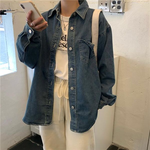 women's jackets large-profile denim jacket korean 2021 spring and autumn pure color casual classic clothing, Black;brown
women's jackets large-profile denim jacket korean 2021 spring and autumn pure color casual classic clothing, Black;brown