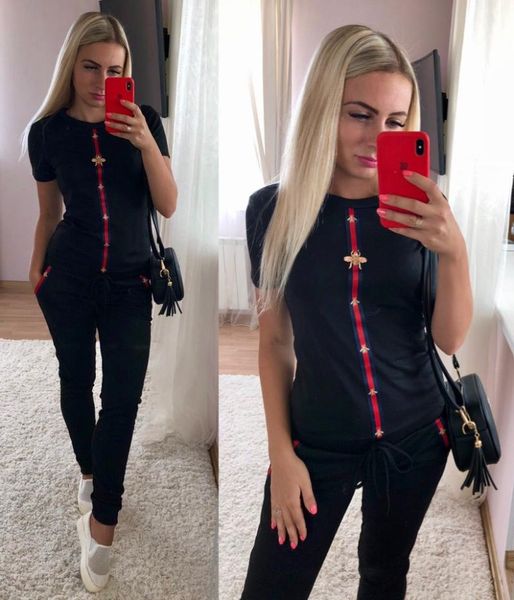 women's t-shirt fashion womens printed sport suits short-sleeve shirts +pants two piece sets outfits casual tracksuits ropa de mujer, White
women's t-shirt fashion womens printed sport suits short-sleeve shirts +pants two piece sets outfits casual tracksuits ropa de mujer, White