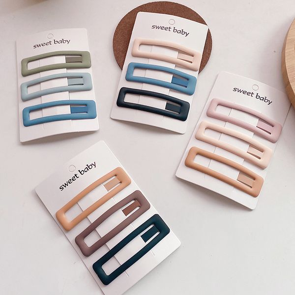 3 pcs new korean sweet girl student basic simple frosted hollow square bb clip fashion women's barrettes hair accessories, Slivery;white
3 pcs new korean sweet girl student basic simple frosted hollow square bb clip fashion women's barrettes hair accessories, Slivery;white