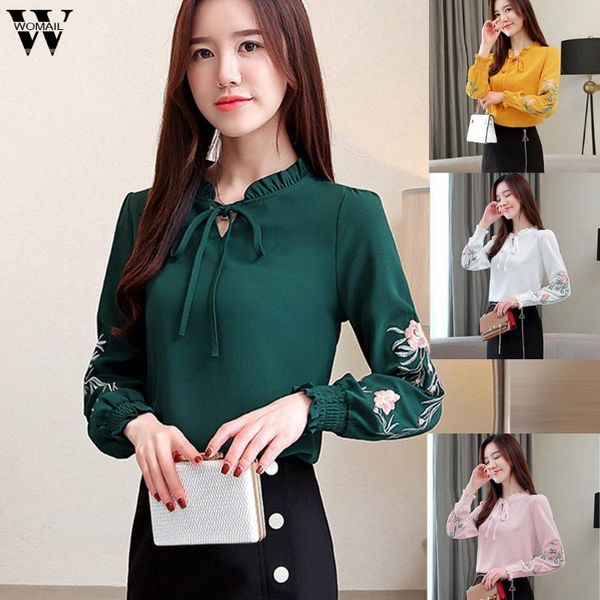 womail blouse women embroidery fashion long sleeve elegant bow tie shirt korean casual workwear office shirt loose pullovers, White
womail blouse women embroidery fashion long sleeve elegant bow tie shirt korean casual workwear office shirt loose pullovers, White