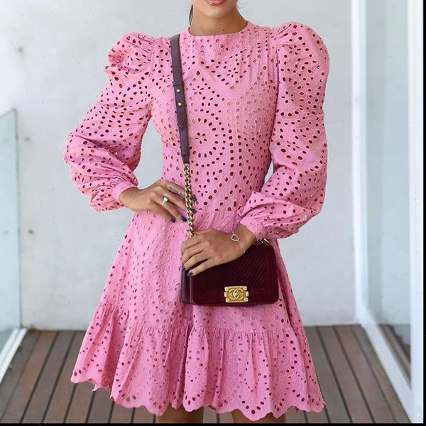 elegant hollow out dress women vintage pink long sleeve mini dress bodycon o neck high waist a line dresses vestidos, Black;gray
elegant hollow out dress women vintage pink long sleeve mini dress bodycon o neck high waist a line dresses vestidos, Black;gray