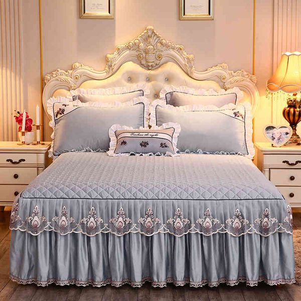 bed skirt solid color thick ding sheet pillowcase 1/3pcs gray lace set princess spread mattress cover home textile 21pk
bed skirt solid color thick ding sheet pillowcase 1/3pcs gray lace set princess spread mattress cover home textile 21pk