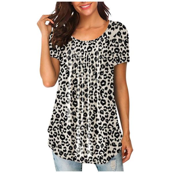 women's blouses & shirts harajuku casual round neck pleated stitching printed short-sleeved blouse female streetwear ropa mujer, White
women's blouses & shirts harajuku casual round neck pleated stitching printed short-sleeved blouse female streetwear ropa mujer, White