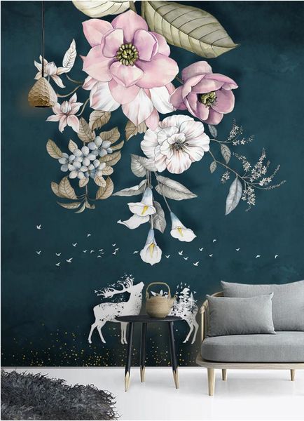 wallpapers ainyoousem nordic hd hand painted floral elk bird background wall papel de parede wallpaper 3d stickers
wallpapers ainyoousem nordic hd hand painted floral elk bird background wall papel de parede wallpaper 3d stickers