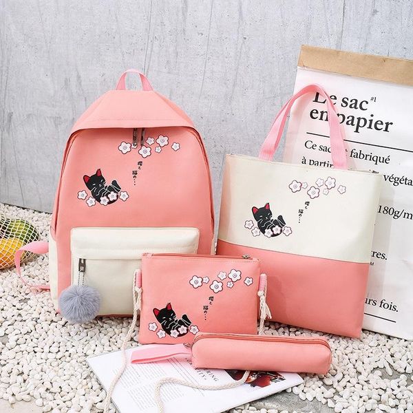school bags 4 piece set kawaii schoolbags for teenage girls women backpack 2021 canvas travel back pack student notebook bookbags schoolbag
school bags 4 piece set kawaii schoolbags for teenage girls women backpack 2021 canvas travel back pack student notebook bookbags schoolbag