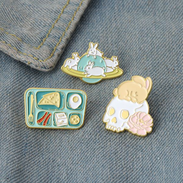 european planet rabbit skull flowers brooches cartoon foot box alloy enamel lapel pins backpack clothes badge jewelry accessories, Gray
european planet rabbit skull flowers brooches cartoon foot box alloy enamel lapel pins backpack clothes badge jewelry accessories, Gray