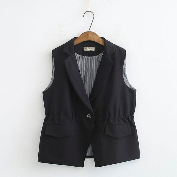 women's vests 2021 spring autumn waistcoat for women female drawstring simple sleeveless suit vest plus size coat 4xl, Black;white
women's vests 2021 spring autumn waistcoat for women female drawstring simple sleeveless suit vest plus size coat 4xl, Black;white