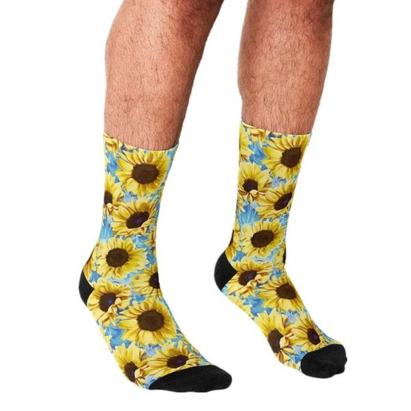 men's socks funny dreamy sunflowers on blue pattern printed hip hop men happy cute boys street style crazy for, Black
men's socks funny dreamy sunflowers on blue pattern printed hip hop men happy cute boys street style crazy for, Black