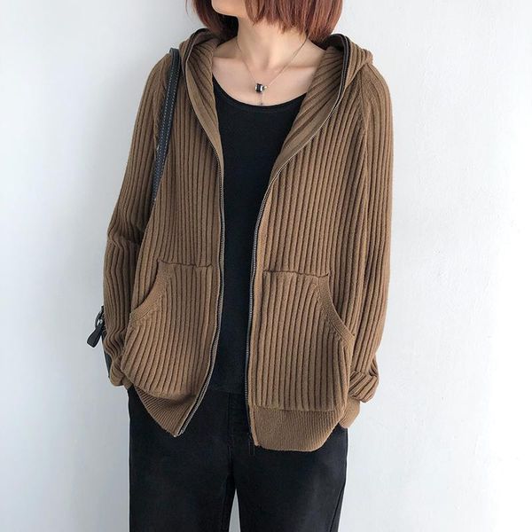women's jackets winter fall fashion solid color long sleeve hooded striped pattern short version sweater coat office lady elegant outer, Black;brown
women's jackets winter fall fashion solid color long sleeve hooded striped pattern short version sweater coat office lady elegant outer, Black;brown