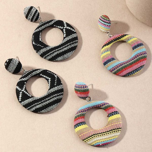ez3289 fashion jewelry bohemian national style hollow out colorful cloth geometric earrings, Silver
ez3289 fashion jewelry bohemian national style hollow out colorful cloth geometric earrings, Silver