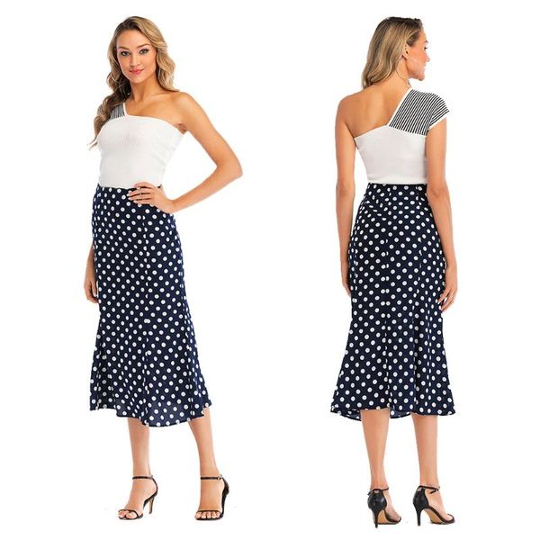 skirts 2021 spring and summer wave point long skirt material high waist bag hip fishtail a word half, Black
skirts 2021 spring and summer wave point long skirt material high waist bag hip fishtail a word half, Black