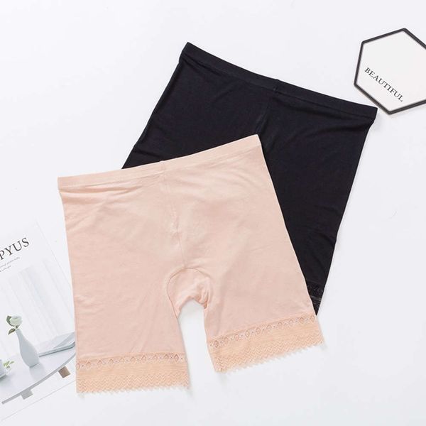 oversized modal safety pants women's middle waist light proof leggings summer thin versatile shorts, Black;white
oversized modal safety pants women's middle waist light proof leggings summer thin versatile shorts, Black;white