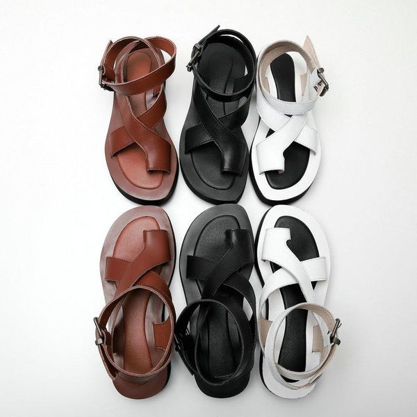 sandals 2021 women real leather shoes buckle strap platform clip toe gladiator ladies footwear size 34-44, Black
sandals 2021 women real leather shoes buckle strap platform clip toe gladiator ladies footwear size 34-44, Black