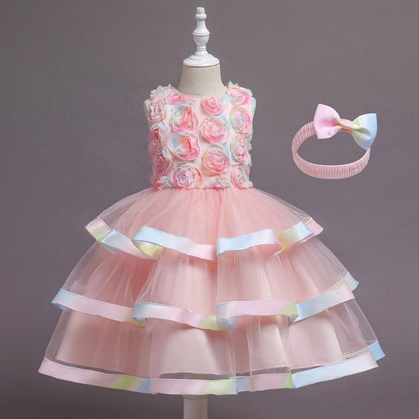 girl's dresses cute birthday party temperament dress piano performance cake mesh flower sleeveless long high-end princess, Red;yellow
girl's dresses cute birthday party temperament dress piano performance cake mesh flower sleeveless long high-end princess, Red;yellow