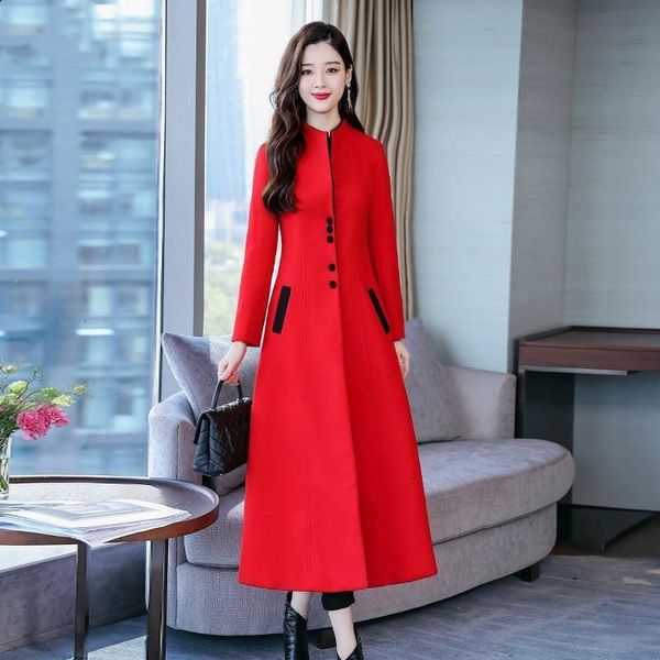 women's wool & blends coat women autumn winter mid-length windbreaker long fashion korean woolen jacket female outerwear sqxj, Black
women's wool & blends coat women autumn winter mid-length windbreaker long fashion korean woolen jacket female outerwear sqxj, Black