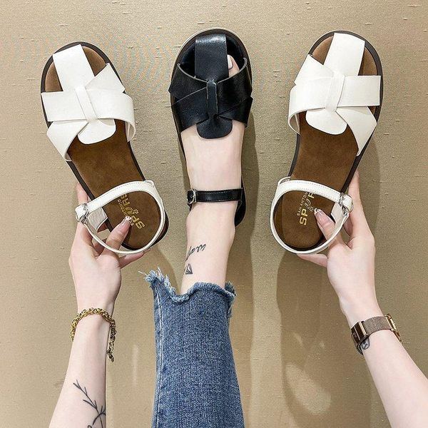 sandals 2021 women's summer flat toe cap fashion hollow roman all-match female simple beach shoes, Black
sandals 2021 women's summer flat toe cap fashion hollow roman all-match female simple beach shoes, Black