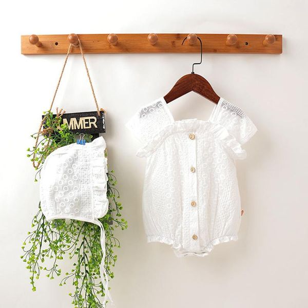 jumpsuits baby girl lace jacquard summer dress korean version pure princess white romper with hat 2 pieces set, Blue
jumpsuits baby girl lace jacquard summer dress korean version pure princess white romper with hat 2 pieces set, Blue