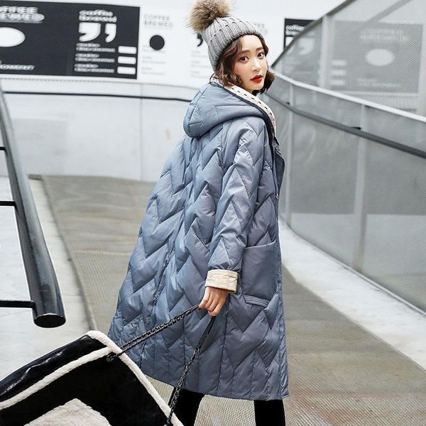 women's down & parkas the 2021 winter korean version of knitted wool hooded jacket mid-length loose warm fashion women, Black
women's down & parkas the 2021 winter korean version of knitted wool hooded jacket mid-length loose warm fashion women, Black