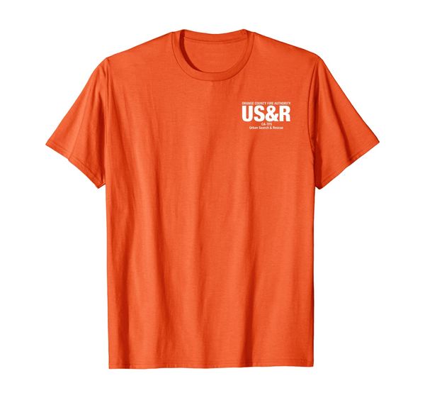 urban search rescue california task force 5 ca-tf5 t-shirt, White;black