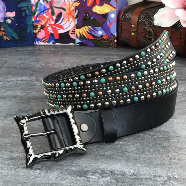 2021 new colorful studded metal rivet belts for men ceinture western cowboy jeans punk wide waist belt black mbt0398 rare, Black;brown
2021 new colorful studded metal rivet belts for men ceinture western cowboy jeans punk wide waist belt black mbt0398 rare, Black;brown