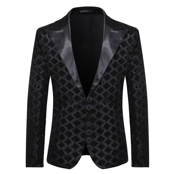 new men shawl lapel sequined suit jacket gold silver blue black sequins blazers bar nightclub dj singer slim coat stage clothes, Black;red
new men shawl lapel sequined suit jacket gold silver blue black sequins blazers bar nightclub dj singer slim coat stage clothes, Black;red