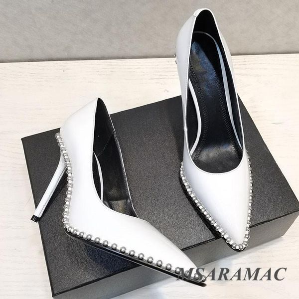 dress shoes shiny white metal beads high heels leather pointed toe party fashion street ladies nightclub, Black
dress shoes shiny white metal beads high heels leather pointed toe party fashion street ladies nightclub, Black