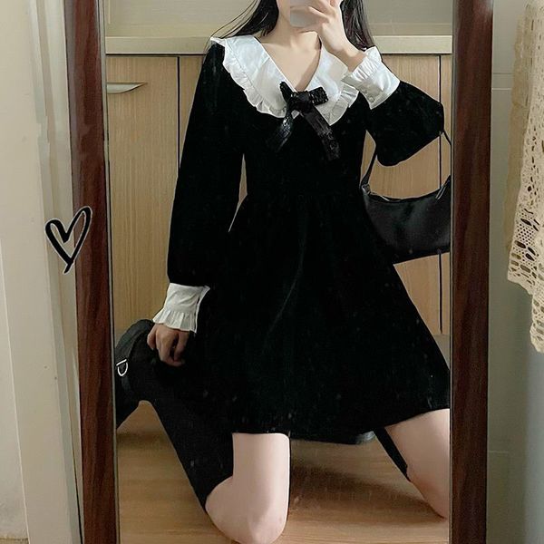2021 new black gothic elegant retro japanese style party mini female high street casual kawaii korean women sdwm, Black;gray
2021 new black gothic elegant retro japanese style party mini female high street casual kawaii korean women sdwm, Black;gray