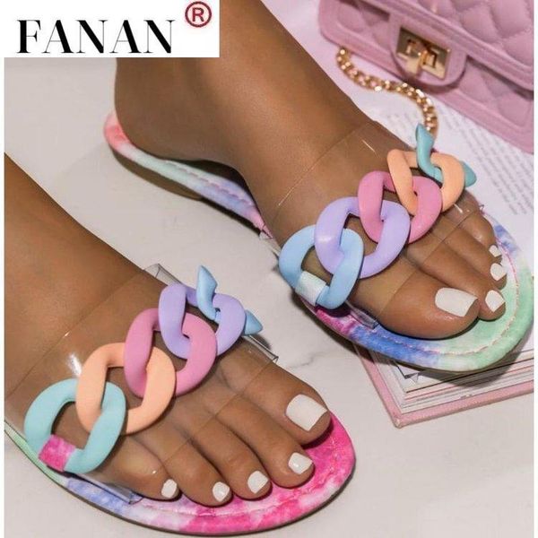 2021 women summer flat slippers chain printed outside jelly shoes gladiator sandals slides for women, Black
2021 women summer flat slippers chain printed outside jelly shoes gladiator sandals slides for women, Black