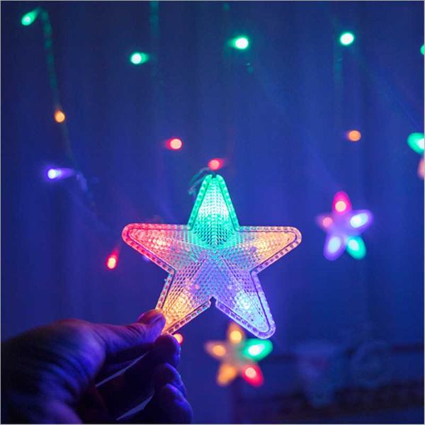 strings led lamp five-pointed star curtain lights glitter wedding birthday christmas day interior
strings led lamp five-pointed star curtain lights glitter wedding birthday christmas day interior
