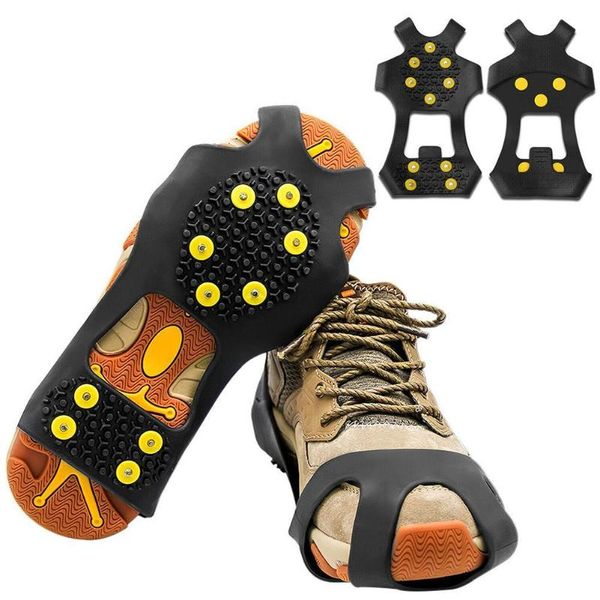 cords, slings and webbing 1 pair 10 studs anti-skid ice gripper spike winter cleats grips over anti-slip covers shoes climbing crampon
cords, slings and webbing 1 pair 10 studs anti-skid ice gripper spike winter cleats grips over anti-slip covers shoes climbing crampon