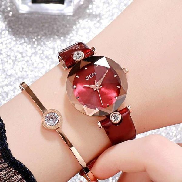 student version new korean gedi women's simple watch leisure fashion trend black belt personalized diamond watch, Slivery;brown
student version new korean gedi women's simple watch leisure fashion trend black belt personalized diamond watch, Slivery;brown