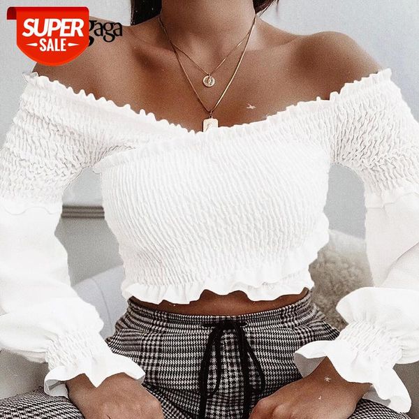 Darlingaga Fashion Chic Smocking White Shirt Women Blouse Long Sleeve Criss-cross Off Shoulder Top Crop Sexy Autumn Shirts Sexy #sb6t
Darlingaga Fashion Chic Smocking White Shirt Women Blouse Long Sleeve Criss-cross Off Shoulder Top Crop Sexy Autumn Shirts Sexy #sb6t